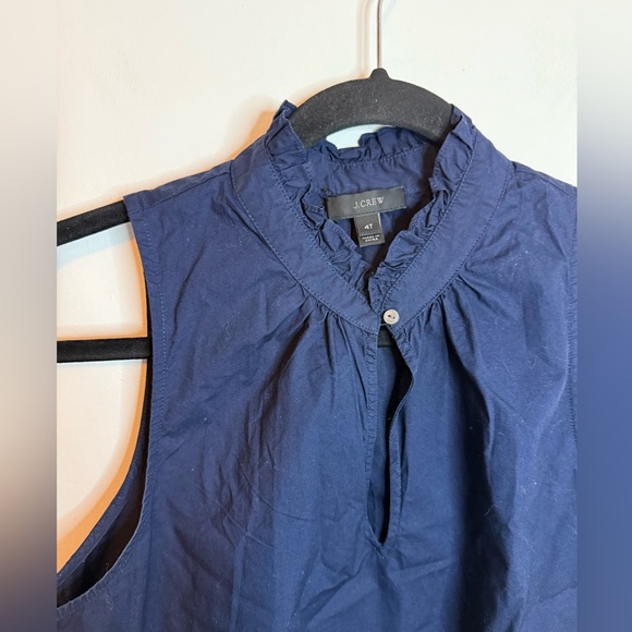 J.Crew Navy Blue Ruffle Cami Blouse - Picture 6 of 6